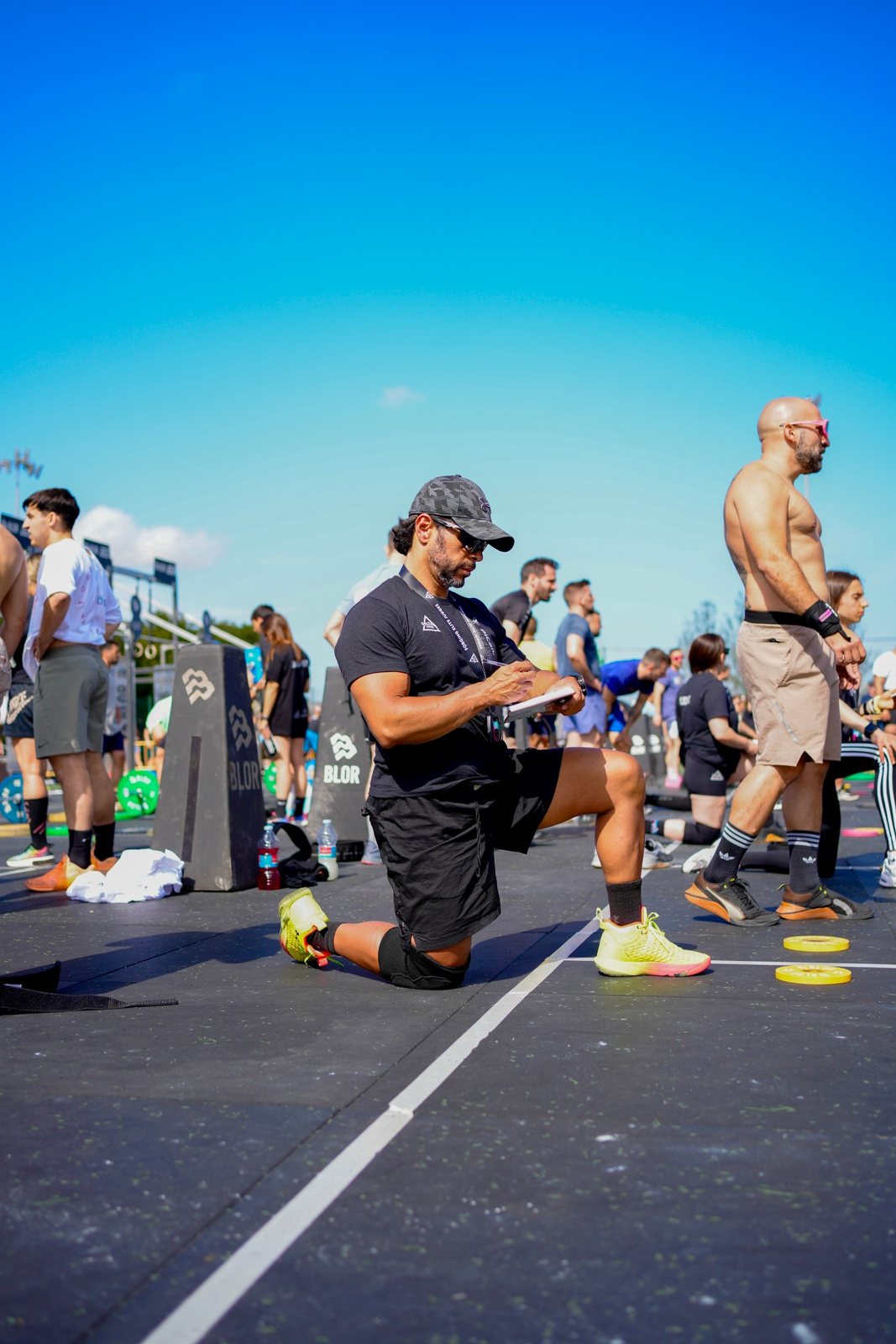 Argenis como juez en competición