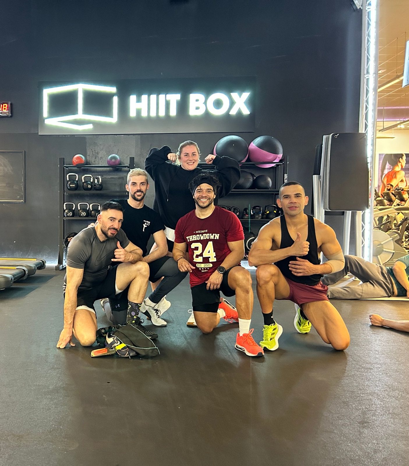 Grupo después de una sesión de HIIT